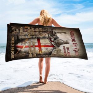 Armor Of God Warrior Beach Towel Christian Beach Towel Summer Towels 2 gfs7rs.jpg