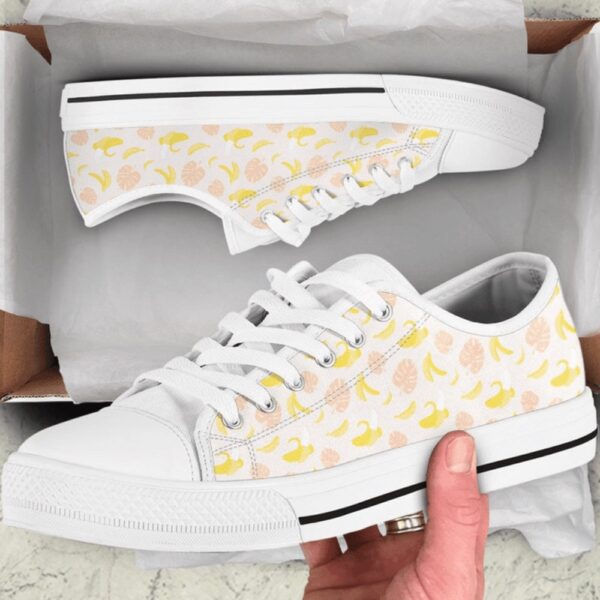 Banana Plantain fruits Low Top Shoes, Low Top Designer Shoes, Low Top Sneakers