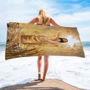 Baptism Of Jesus Dove Beach Towel Christian Beach Towel Summer Towels 2 rsegpn.jpg