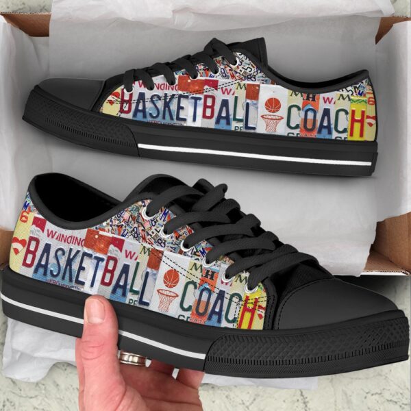 Basketball Coach License Plates Low Top Shoes, Low Top Designer Shoes, Low Top Sneakers