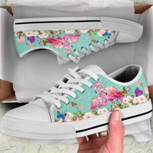 Beautiful Couple Flamingo Love Flower Watercolor Low Top Shoes Low Tops Low Top Sneakers 1 sbhp8x.jpg