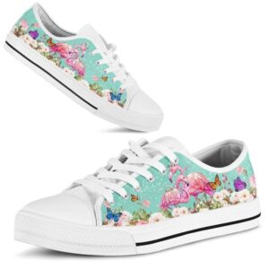 Beautiful Couple Flamingo Love Flower Watercolor Low Top Shoes Low Tops Low Top Sneakers 2 dn5y8n.jpg