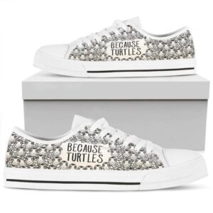 Because Turtles Low Top Shoes Sneaker, Low…