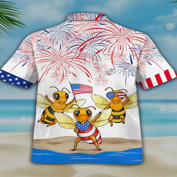 Bee’s 4Th Of July Hawaiian Shirt- Independence Day Hawaiian Shirt, 4th Of July Hawaiian Shirt, 4th Of July Shirt
