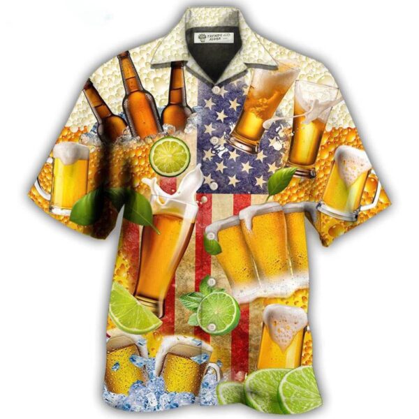 Beer Independence Day America Hawaiian Shirt, 4th Of July Hawaiian Shirt, 4th Of July Shirt