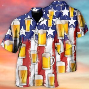 Beer Independence Day Happy Hawaiian Shirt, 4th…