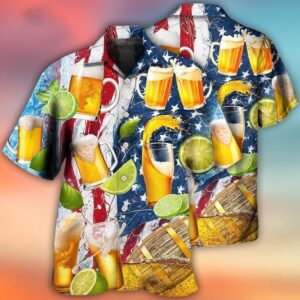 Beer Independence Day Hawaiian Shirt, 4th Of…