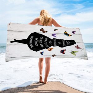 Believe That Very Few Things Are Impossible Christian Beach Towel Summer Towels 1 lz8fpd.jpg