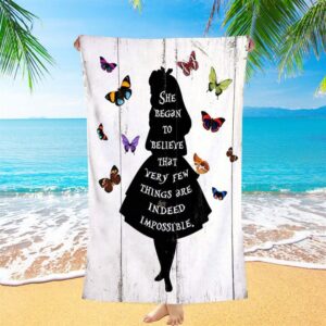 Believe That Very Few Things Are Impossible Christian Beach Towel Summer Towels 2 bij5p1.jpg