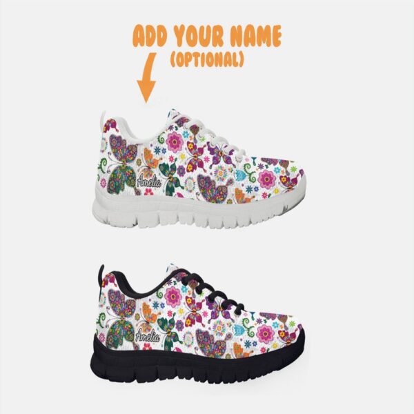 Best Butterfly Shoes Custom Name Shoes Butterfly Print Running Sneakers, Designer Sneakers, Best Running Shoes