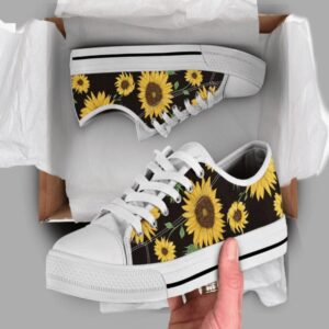 Best Sunflower Shoes Sunflower Cute Low Top…