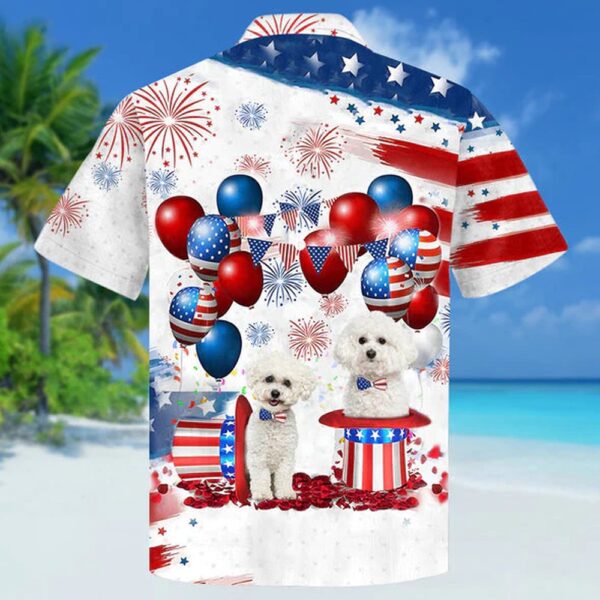 Bichon Frise Independence Day Hawaiian Shirt, 4th Of July Hawaiian Shirt, 4th Of July Shirt