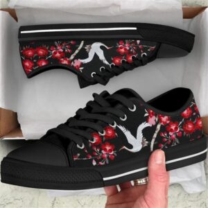 Bird Cherry Blossom Low Top Shoes, Low…