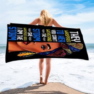 Black African I Am The Storm Beach Towel Gift For American Women Christian Beach Towel Summer Towels 2 hhgjay.jpg