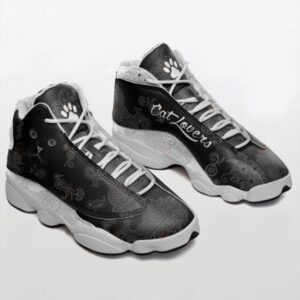 Black Cat Lovers Basketball Shoes, Cat Sneaker,…