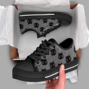 Black Cats Shoes Cat Sneakers Low Top Shoes For Cat Owner Gifts Low Top Sneakers Low Top Designer Shoes 2 wgabeg.jpg