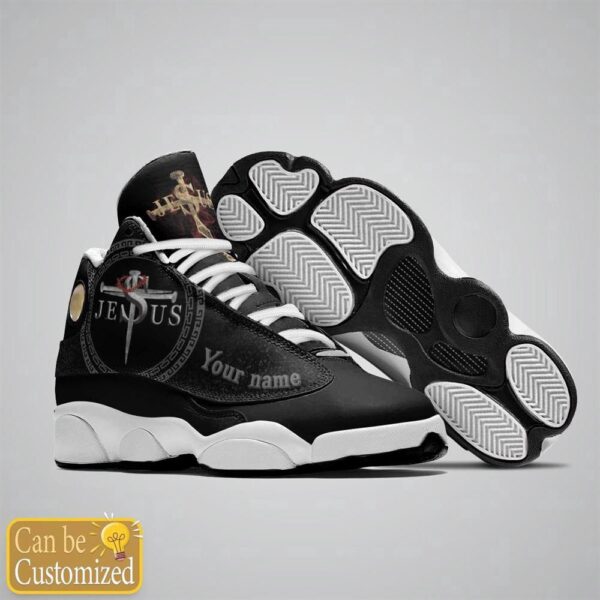 Black Jesus Is King Cross Custom Name Basketball Shoes, Christian Basketball Shoes, Basketball Shoes 2024