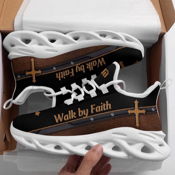 Black Jesus Walk By Faith Running Sneakers 1 Max Soul Shoes, Max Soul Sneakers, Max Soul Shoes