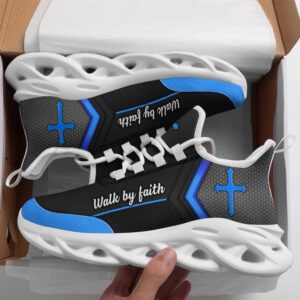 Black Jesus Walk By Faith Running Sneakers…