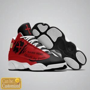 Black Red Walk By Faith Jesus Custom Name Basketball Shoes Christian Basketball Shoes Basketball Shoes 2024 2 wf3tmm.jpg