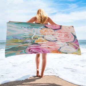 Bless The Lord O My Soul Psalm 103 Beach Towel Decor Christian Beach Towel Summer Towels 2 wubkyw.jpg