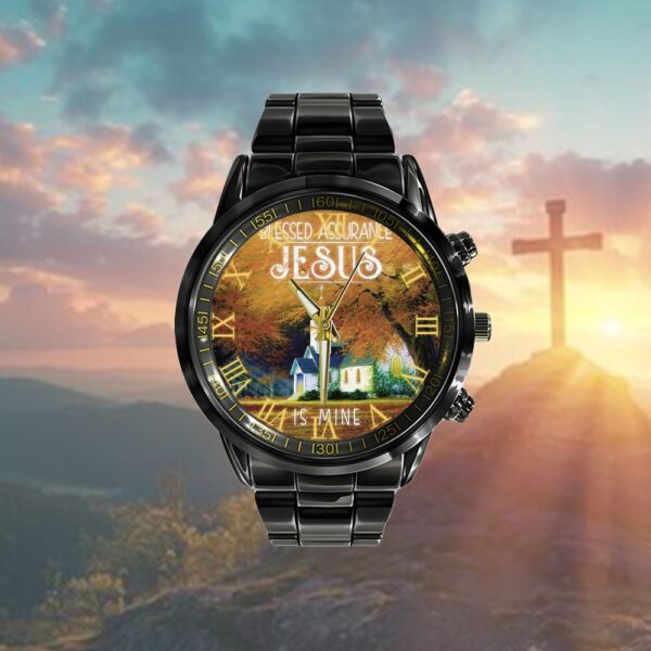 Blessed Assurance Jesus Is Mine Watch, Christian Watch, Religious Watches, Jesus Watch