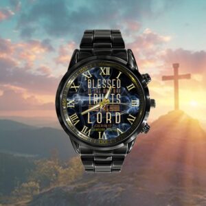 Blessed Is The Man Who Trusts The Lord Bible Verse Jesus Watch, Christian Watch, Religious Watches, Jesus Watch