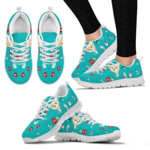 Blue Bear Nurse Women’s Sneakers, Designer Sneakers,…