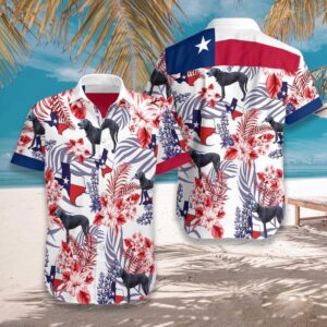 Bluebonnet Texas Dog Hawaiian Shirt Hawaiian Shirt,…