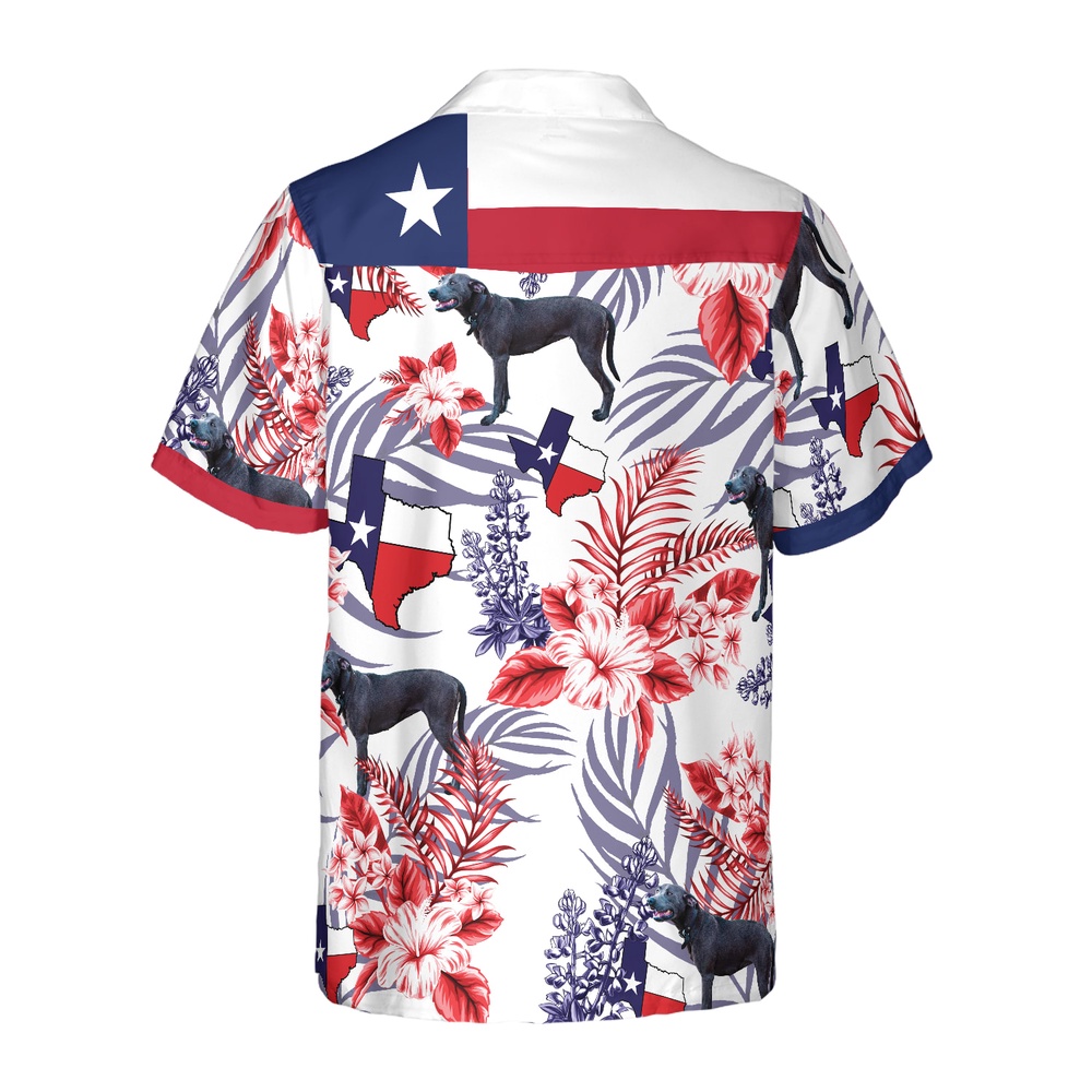 Bluebonnet Texas Hawaiian Shirt Blue Lacy Dog Version, Texas Hawaii Shirt, Texas Shirt