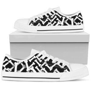 Bones Pattern Low Top Shoes Stylish Footwear,…