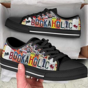 Bookaholic License Plates Low Top Shoes Low Top Designer Shoes Low Top Sneakers 2 xxtchr.jpg
