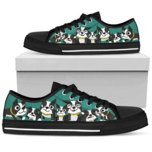 Boston Cat Terrier Low Top Shoes, Designer…