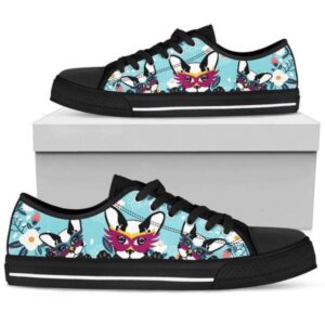 Boston Terrier Low Top Shoes Sneaker, Designer…
