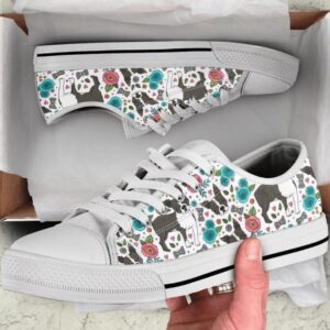 Boston Terrier Pattern Low Top Shoes, Designer…