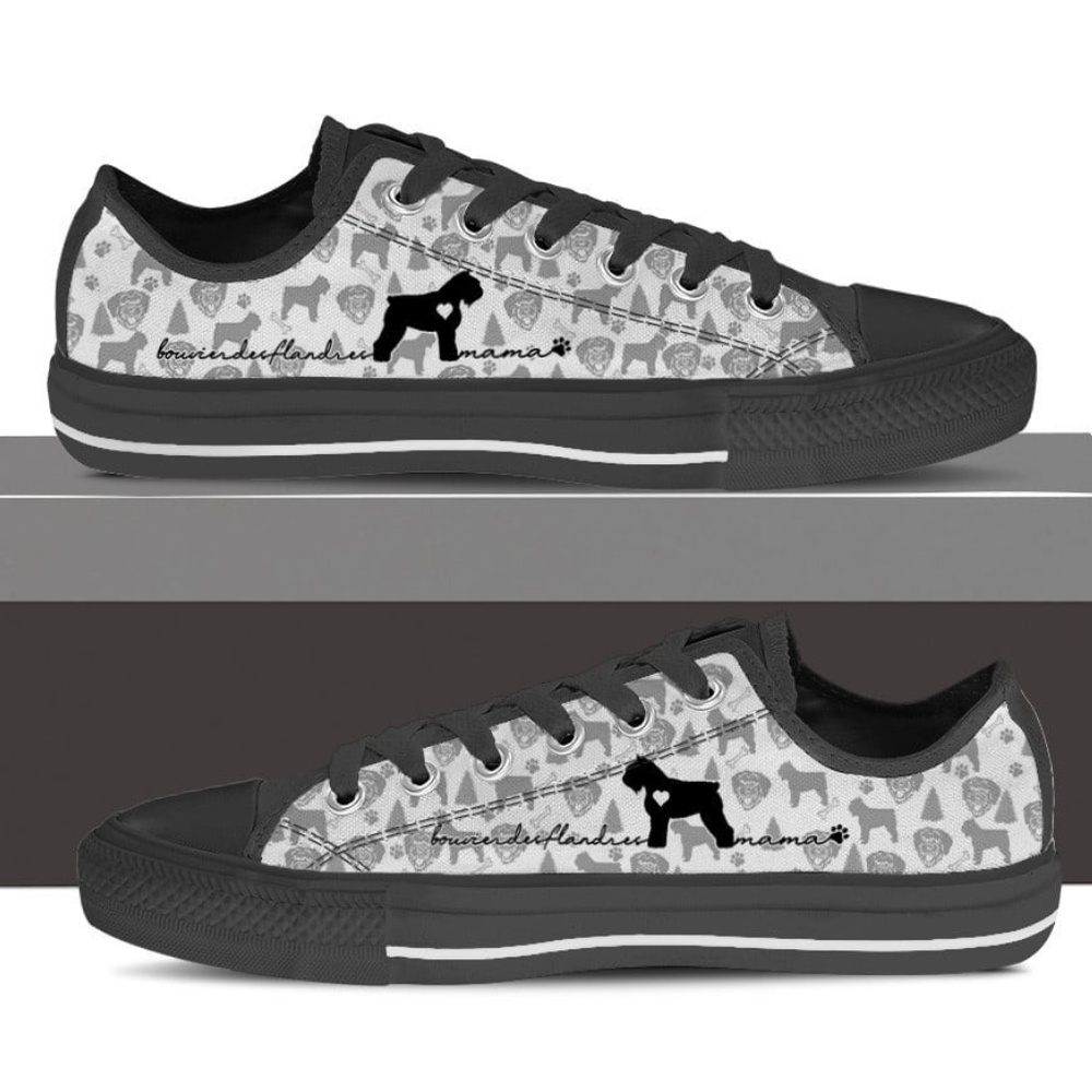 Bouvier des Flandres Dog Low Top Shoes Sneaker, Designer Low Top Shoes, Low Top Sneakers