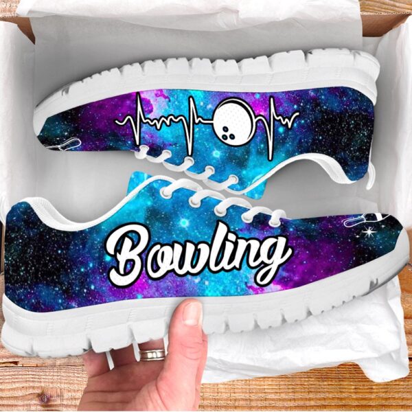 Bowling Galaxy Heartbeat Sneaker Fashion Shoes Comfortable Walking Running, Designer Sneakers, Best Running Shoes