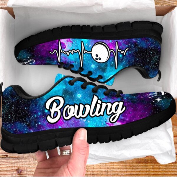 Bowling Galaxy Heartbeat Sneaker Fashion Shoes Comfortable Walking Running, Designer Sneakers, Best Running Shoes