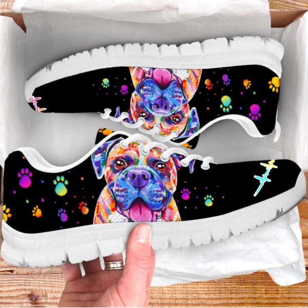 Boxer Dog Lover Shoes Colorful Sneakers Walking Running Lightweight, Designer Sneakers, Sneaker Shoes