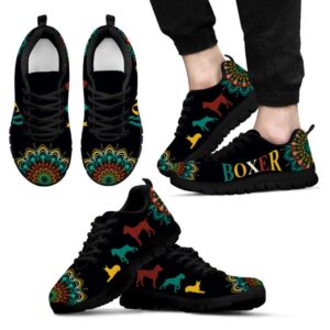 Boxer Dog Lover Shoes Geometric Mandala Sneakers Walking Running Lightweight Designer Sneakers Sneaker Shoes 2 ojakyn.jpg