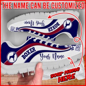 Boxer Dog Lover Shoes Symbol Stripes Pattern Sneaker Walking Shoes Designer Sneakers Sneaker Shoes 1 bjdnav.jpg