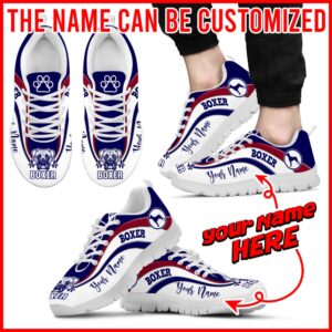 Boxer Dog Lover Shoes Symbol Stripes Pattern Sneaker Walking Shoes Designer Sneakers Sneaker Shoes 2 pmvz8v.jpg