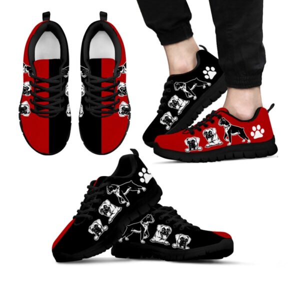 Boxer Dog Lover Shoes Two Colors Sneakers Walking Running Lightweight, Designer Sneakers, Sneaker Shoes