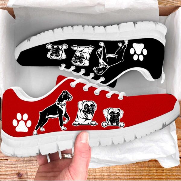 Boxer Dog Lover Shoes Two Colors Sneakers Walking Running Lightweight, Designer Sneakers, Sneaker Shoes