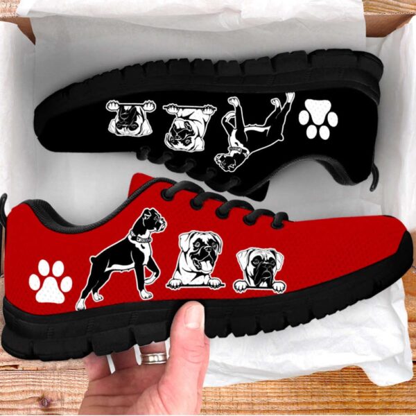 Boxer Dog Lover Shoes Two Colors Sneakers Walking Running Lightweight, Designer Sneakers, Sneaker Shoes