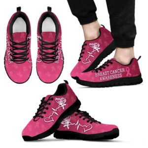 Breast Cancer Awareness Shoes Heartbeat Ribbon Pattern Sneaker Walking Shoes Designer Sneakers Best Running Shoes 2 yyjzqy.jpg