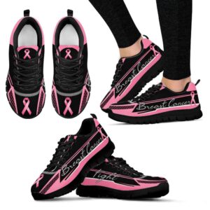 Breast Cancer Shoes Fight Grid Sneaker Walking…