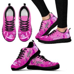 Breast Cancer Shoes Hope Butterfly Sneaker Walking…