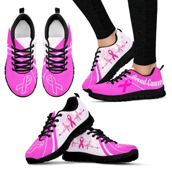 Breast Cancer Shoes Pink White Sneaker Walking Shoes,, Designer Sneakers, Best Running Shoes