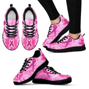 Breast Cancer Shoes Tie Dye Sneaker Walking…